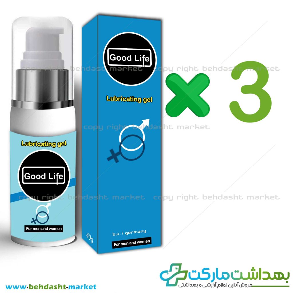 پک تخفیفی 3 عددی ژل آمیزشی و روان کننده، لوبریکانت برندگودلایف ساخت کشور آلمان Good Life وزن 40 گرم