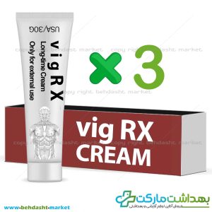 مقایسه 2 پک تخفیفی 3 عددی کرم درمان زودانزالی، افزایش طول اندام خصوصی آقایان برند ویگرکس vigRX وزن 30 گرم